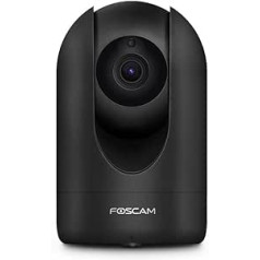 Foscam R2M 2MP WiFi IP kameras drošība AI cilvēka noteikšanas nakts redzamība saderīga Alexa (P2P, 1080p, ONVIF)