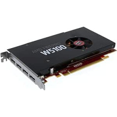 AMD FirePro W5100 4GB GDDR5 PCIe Gen 3.0 Profesionali vaizdo plokštė, 1,43 TFLOPS, 768 branduoliai, 4 x DisplayPorts 1.2 OEM – paprastas pakavimas