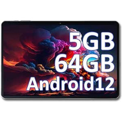 OSCAL planšetdators 10 collas, 5 GB + 64 GB/ 512 GB TF Android 12 planšetdatora 6580 mAh akumulators, četrkodolu, HD+ IPS displejs, 5 MP kamera, 2,4 G WiFi planšetdators, Bluetooth 4.1, Google GMS sertificēts, OTG