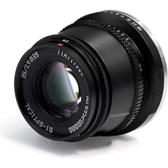 TTTartisan 35 mm F 1.4 objektīvs APS-C MF kameras objektīvs, kas paredzēts EOS M-Mount kamerām M1 M2 M3 M5 M6 M61 M10 M100 M50 (melns)