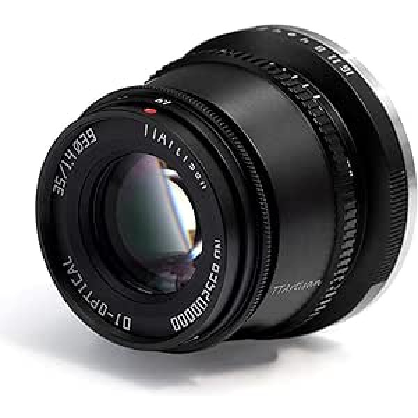 TTTartisan 35 mm F 1.4 objektīvs APS-C MF kameras objektīvs, kas paredzēts EOS M-Mount kamerām M1 M2 M3 M5 M6 M61 M10 M100 M50 (melns)