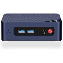 Beelink Mini dators, 12. paaudzes Intel Alder Lake-N100 procesors (līdz 3,40 GHz), EQ12 biroja mini dators, 8 GB DDR5 500 GB SSD mini galddators, Dual 2.5G Ethernet/Dual HDMI/WiFi 6/WOL/Auto Power On