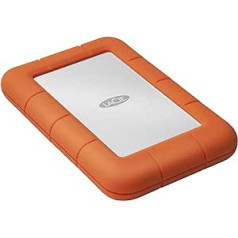 LaCie Rugged Mini 1TB tragbare externe Festplatte, 2,5 Zoll, Mac un PC, t.sk. 2 Jahre glābšanas dienests, modeļa nr.: LAC301558