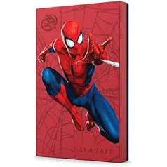 Seagate Firecuda 2TB pārnēsājams ārējais cietais disks, kas saderīgs ar PS4, PS5, Xbox One/Series, PC, Marvel Edition Spider-Man, USB 3.2, ietver 3 gadu glābšanas pakalpojumu (STKL2000417)