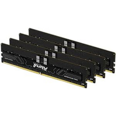 Kingston Fury Renegade Pro XMP 64GB 5600MT/s DDR5 ECC Reg CL36 DIMM atmiņa Overclockable ECC reģistrēts DIMM komplekts ar 4 — KF556R36RBK4-64