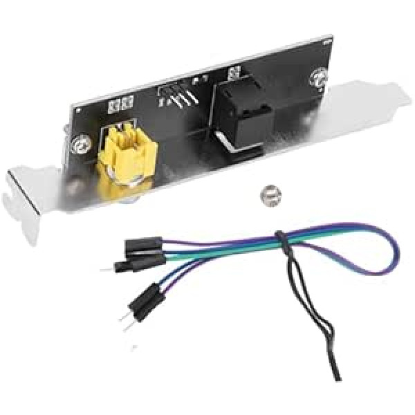 OutPlate kabeļa turētājs SPDIF optiskie elektriskie komponenti Optiskā šķiedra ASUS/GIGABYTE/MSI mātesplatei 12 x 2 x 1,8 cm/4,7 x 0,8 x 0,7 collas