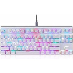 MOTOSPEED mehāniskā spēļu tastatūra CK101 RGB (balta)