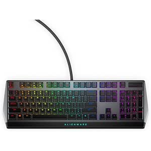 Alienware Dell 510K zema profila RGB mehāniskā spēļu tastatūra — AW510K (Dark Side of the Moon), pelēka