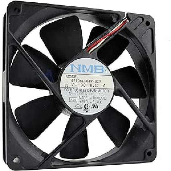 NMB Fan 120 mm 120 x 120 x 25 4710NL-04W-B29 12 V DC Air Fan 0.20 A 12 cm 3 Cable (+/-/s) Cooling 120 mm x 25 mm