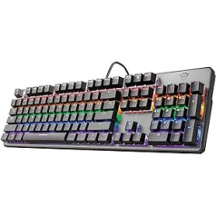 Trust Gaming GXT 865 Asta mehāniskā tastatūra franču AZERTY izkārtojums