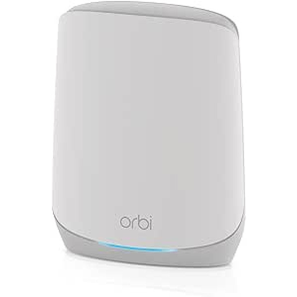 NETGEAR Orbi RBS760 WiFi 6 tīklu WiFi satelīts (papildu 175 m² pārklājums, 5400 Mb/s ātrums, 11AX trīsjoslu tīkla atkārtotājs, kas saderīgs ar RBK76x Orbi WiFi6 sistēmām)