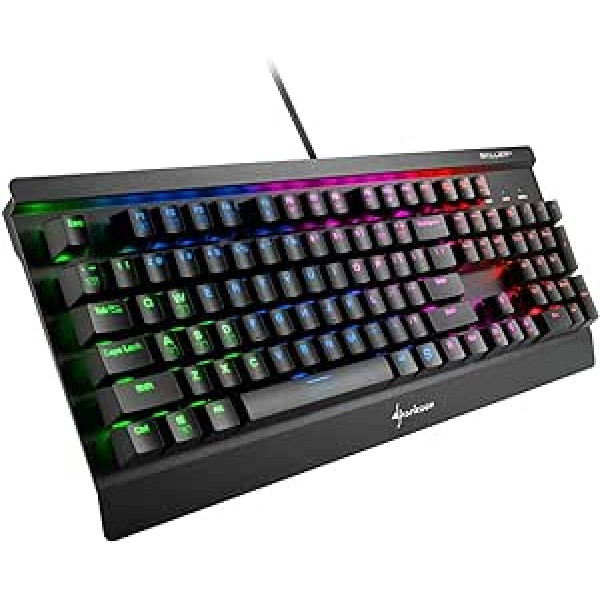 „Sharkoon Skiller Mech sgk3 Rot (raudonas) Tastatur“ (JAV išdėstymas)