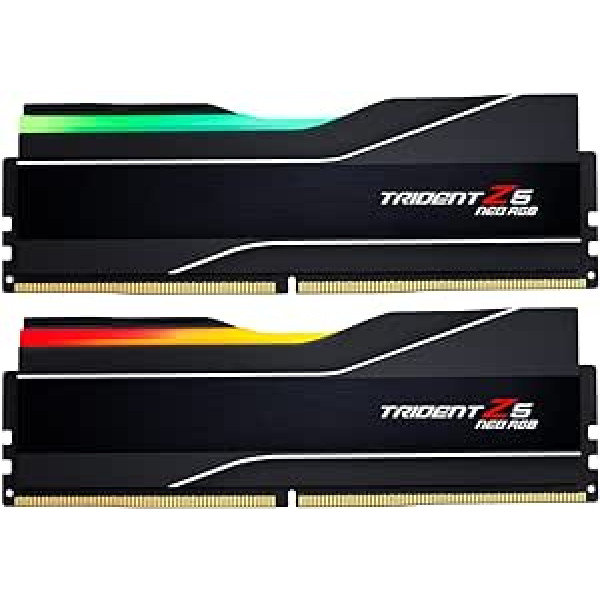 G.SKILL Trident Z5 NEO RGB Series (AMD Expo) 64GB (2 x 32GB) 288-pin SDRAM DDR5 6000 CL32-38-38-96 1.40V Dual Channel Desktop Memory F5-6000J3238G32GX2-TZ5NR (Matte Black)