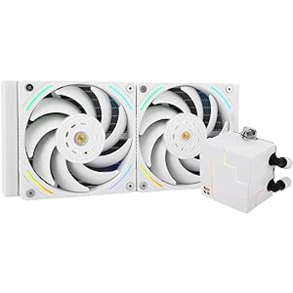 Thermalright Core Matrix 240 White CPU ūdens dzesētājs ar 120 mm PWM ventilatoru, 240 White Cold Row specifikācija AMD/AM4/AM5, Intel 1700/1150/1151/1200/2011 (CM240 WHITE)