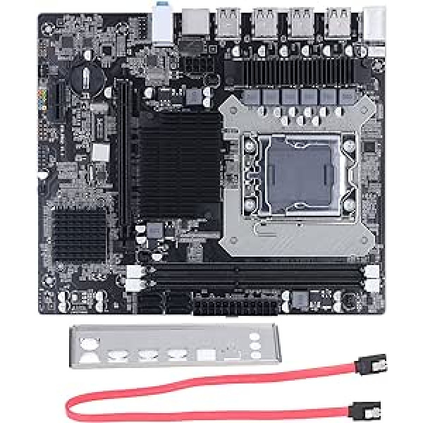 X58 PC Motherboard for Intel, 2 DDR3 LGA 1366 Pins Gaming Motherboard Supports ECC Memory USB2.0 SATA Connector PCB Motherboard for Desktop PC