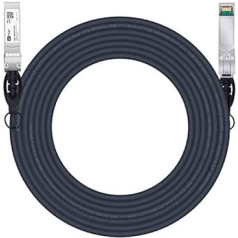 H!Fiber.com 10 Gb/s SFP+ DAC kabelis 7 m, 10 GBase-CU pasīvais tiešais vara Twinax SFP+ kabelis Cisco SFP-H10GB-CU7M, Ubiquiti ielāpu kabelis UC-DAC-SFP+, D-Link, Netgear, Mikrotik un citi Atveriet Slēdžus