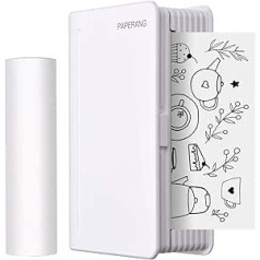 PAPERANG C1 112 mm kabatas fotoprinteris, pārnēsājams Bluetooth termiskais printeris mobilais printeris 300 dpi fotoattēlu attēliem, čekiem, piezīmēm, etiķetēm, uzlīmēm, saderīgs ar Android iOS Windows Mac