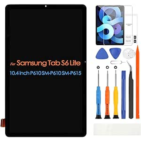 LCD ekrāns Samsung Galaxy Tab S6 Lite SM-P610 SM-P615 10,4 collu LCD displejs SM-P610 SM-P615 P610 P615 Rezerves skārienekrāna ciparu pārveidotāja komplekts ar remonta komplektu