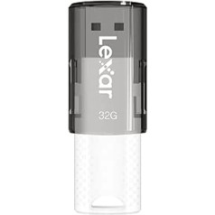 Lexar JumpDrive 32GB S60 2.0 USB Flash, Plug and Play, Compatible with PC and Mac, Grey