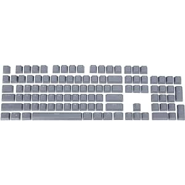 PATIKIL mehāniskās tastatūras taustiņu vāciņi, universālie taustiņu vāciņi ABS tastatūras nomaiņas piederuma simbols Caurspīdīgs 68/84/87/104 taustiņiem, pelēks