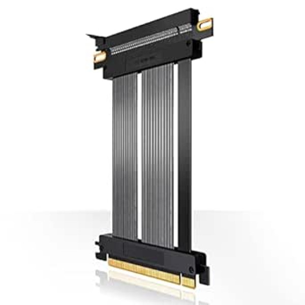 EZDIY-FAB PCIE 4.0 kabelis (16 x itin didelės spartos kilimo kabelis, PCI Express Gen4 GPU keltuvo kabelis 30 cm) Tiesi jungtis