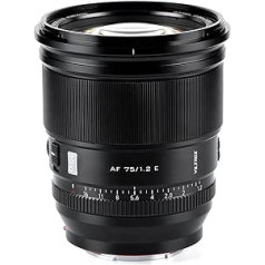 VILTROX PRO 75 mm F1.2 f/1.2 APS-C autofokuss Sony E-Mount kameras objektīvam, piemērots Sony A7 A6100 A6300 A6400 A6100 A6600 A5100 A7R A7C A7II A9 Sony E Mount kameru objektīvam