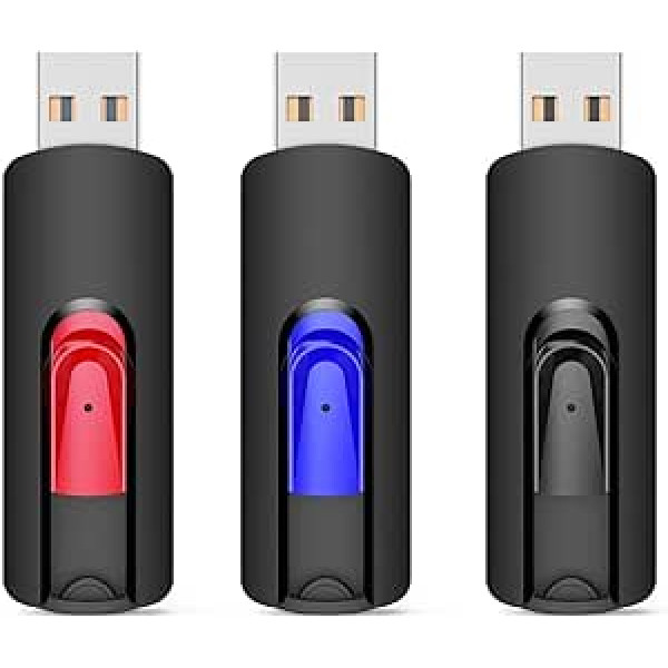 USB Stick 64GB 3.0 Pack of 3, Vansuny USB Stick 3.0 64GB Pack of 3, USB 3.0 64GB Memory Stick Data Storage Backup for PC/Mac/Desktop/Laptop/Game Consoles (64GB, Pack of 5)