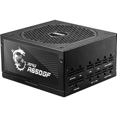 MSI MPG Series A650GF Power Supply (Power Supply): 650 Watt, Fully Modular, 80 Plus Gold Certified, 10 Year Warranty