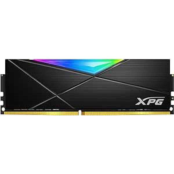 ADATA XPG SPECTRIX D55 DDR4 RGB atminties modulis žaidimų DRAM 3200 MHz 32GB (2 x 16GB), dvigubas paketas, didelio našumo stalinio kompiuterio atmintis, juoda