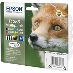 Epson T1285 Fox bez traipiem un ūdensnecaurlaidīga tinte, 4 krāsu daudzpaka (CYMK) m