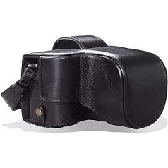 MegaGear MG1959 Ever Ready Genuine Leather Camera Case with Strap Compatible with Fujifilm X-S10 Black