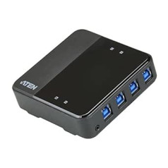 ATEN US3344 4 Port USB 3.2 Gen 1-Umschalter (USB 3.0) Schwarz