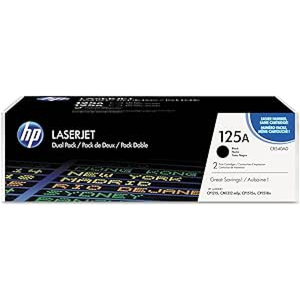 HP 125A Dual Pack (CB540AD) juodi originalūs dažai, skirti HP Color Laserjet CP1215, CP1515, CM1312