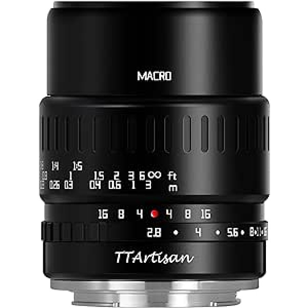 TTTartisan 40 mm F2.8 APS-C makro objektīvs kukaiņiem Juvelierizstrādājumu portrets klusās dabas savietojams ar Fuji X-Mount