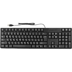 Zunate arābu vadu tastatūra, 104 taustiņu USB 1,5 M vadu tastatūra, MC-689 ergonomiskā rakstāmmašīna, universāla biroja/mājas/spēļu tastatūra galddatora klēpjdatoram