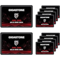 Gigastone SATA SSD 128GB 10 pack SSD 2,5 collu spēļu Turbo 3D NAND SLC kešatmiņas palielināšanas ātrums 520 MB/s iekšējie cietvielu diski Jauninātā atmiņa PC PS4 klēpjdatora SSD 2,5 collu cietie diski SATA III