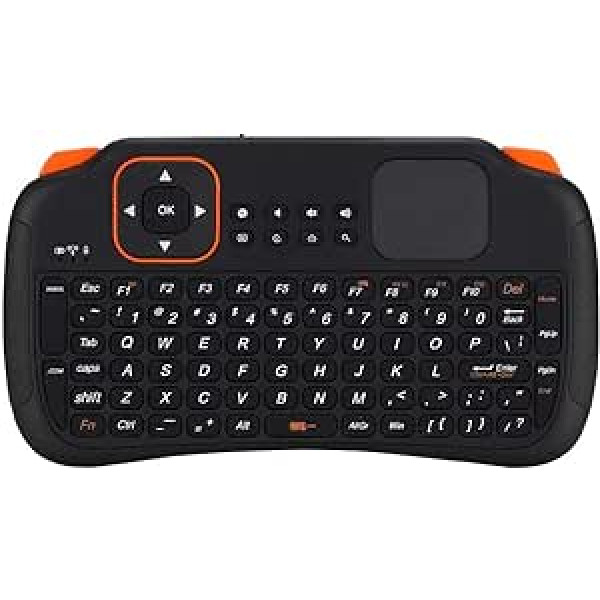 2.4G Wireless Keyboard, USB Mini Keyboard with Touchpad, Rechargeable 83 Key Keyboard, Ergonomic Hand Design, Suitable for Game Lovers