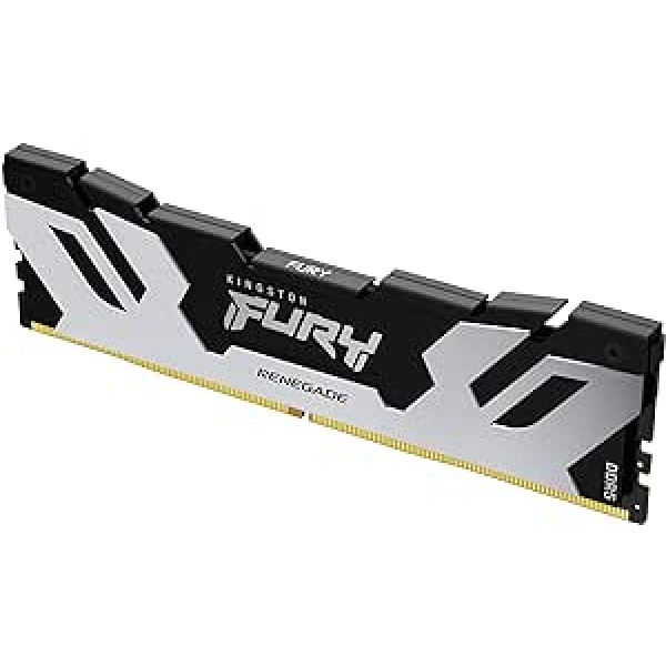 Kingston Fury Renegade DDR5 Silver/Black XMP 16GB 7200MT/s CL38 DIMM Desktop Gaming Memory - KF572C38RS-16