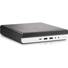 EliteDesk Mini PC gatavs lietošanai Intel Core i5-7400t RAM 8GB SSD M.2 256GB, Office 2021 pakotne, Windows 11 Pro un WiFi Stick (atjaunots)