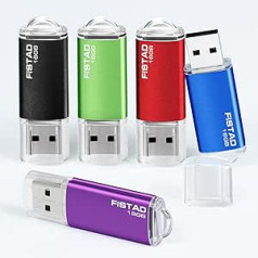 USB Stick 16 GB, Thumb Drive USB 2.0 16 GB Memory Stick Pen Drive 16 GB Flash Drive for PC, Tablet, Computer Data Storage (5 HP)