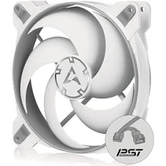 ARCTIC BioniX P140 PC Fan, 140 mm Gaming Case Fan, PWM PST Sharing Function, Optimised for Static Pressure, Cooler, RPM Synchronous, 200-1950 rpm - Grey/White