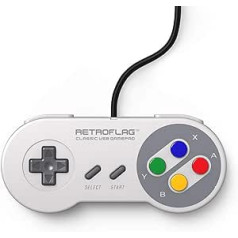 Retroflag Classic Retro vadu USB spēļu kontrolieris datoram Switch Grey Jpad