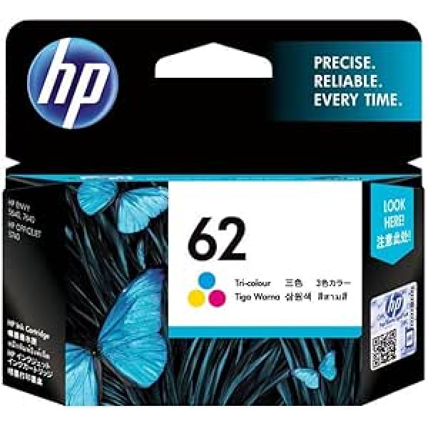 HP 62 tintes kasetnes standarta ietilpība