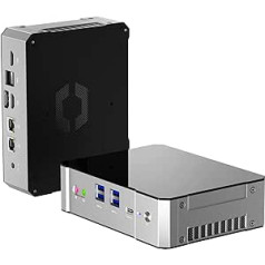 TOPGRO Mini PC Intel Core i5-13500H, 16GB DDR5 RAM, 1TB PCIe 4.0 SSD, WiFi 6E, BT 5.2, 2X 2,5Gbps LAN, 2X HDMI, 1x USB-C, 4K@60Hz, Windows 11 Pro