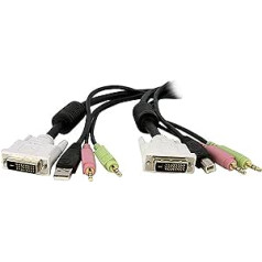 StarTech. com DVID4 N1USB10 — komutācijas KVM DVI D divu saišu USB kabelis (Catég Orie: COMMUTATEUR KVM)