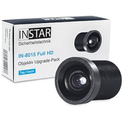 INSTAR 8 mm objektīvs IN-8015 Full HD/IP kamera/novērošanas kamera/objektīvs/piederumi/Papildinformācija tālākā attālumā/Tele/S-Mount/M12xP0.5