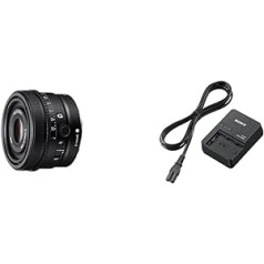 Sony SEL50F25G pilna formāta FE 50 mm F 2,5 G — Premium G sērijas objektīvs ar fiksētu fokusa attālumu un BC-QZ1 (ātrā lādētājs NP-FZ100 akumulatoriem)