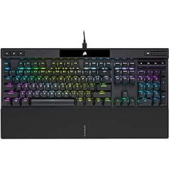 Corsair K70 RGB PRO mehāniskā spēļu tastatūra, RGB LED ar fona apgaismojumu, QWERTY izkārtojums, Cherry MX Brown atslēgas slēdzis, melns