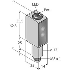 3028809-QMH26VPAF200Q7, Opto Sensor Reflexionslichttaster