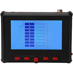 4 in 1 CCTV Tester, 4 Zoll Kabeltester, Display Unterstützung AHD TVI CVI UTP Kabeltester, Kamerabildprüfung mit 3 MP, 4 MP, 5 MP, 8 MP Auflösung, 3000 MAh Akkukapazität